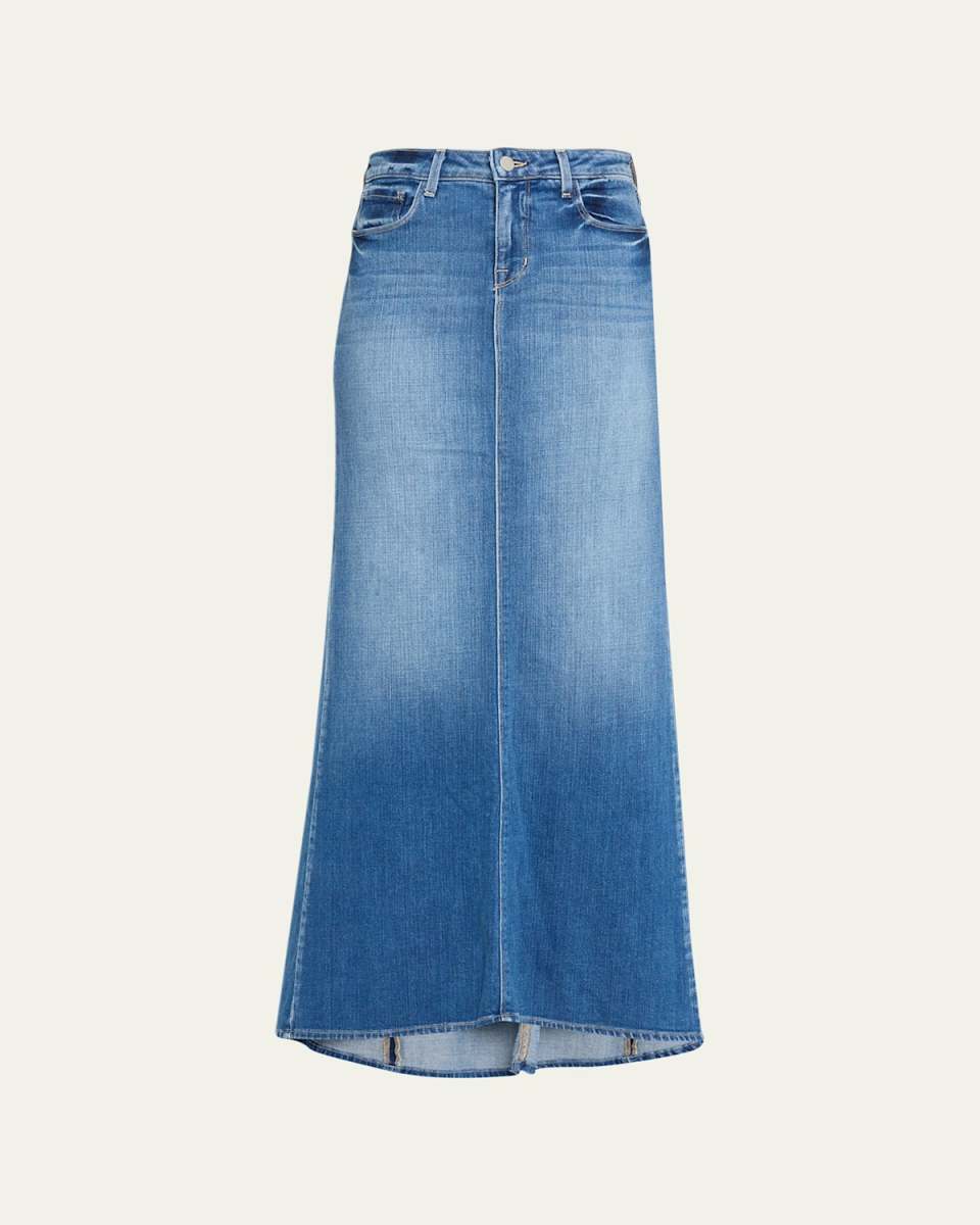 Kailani Denim Mermaid Maxi Skirt